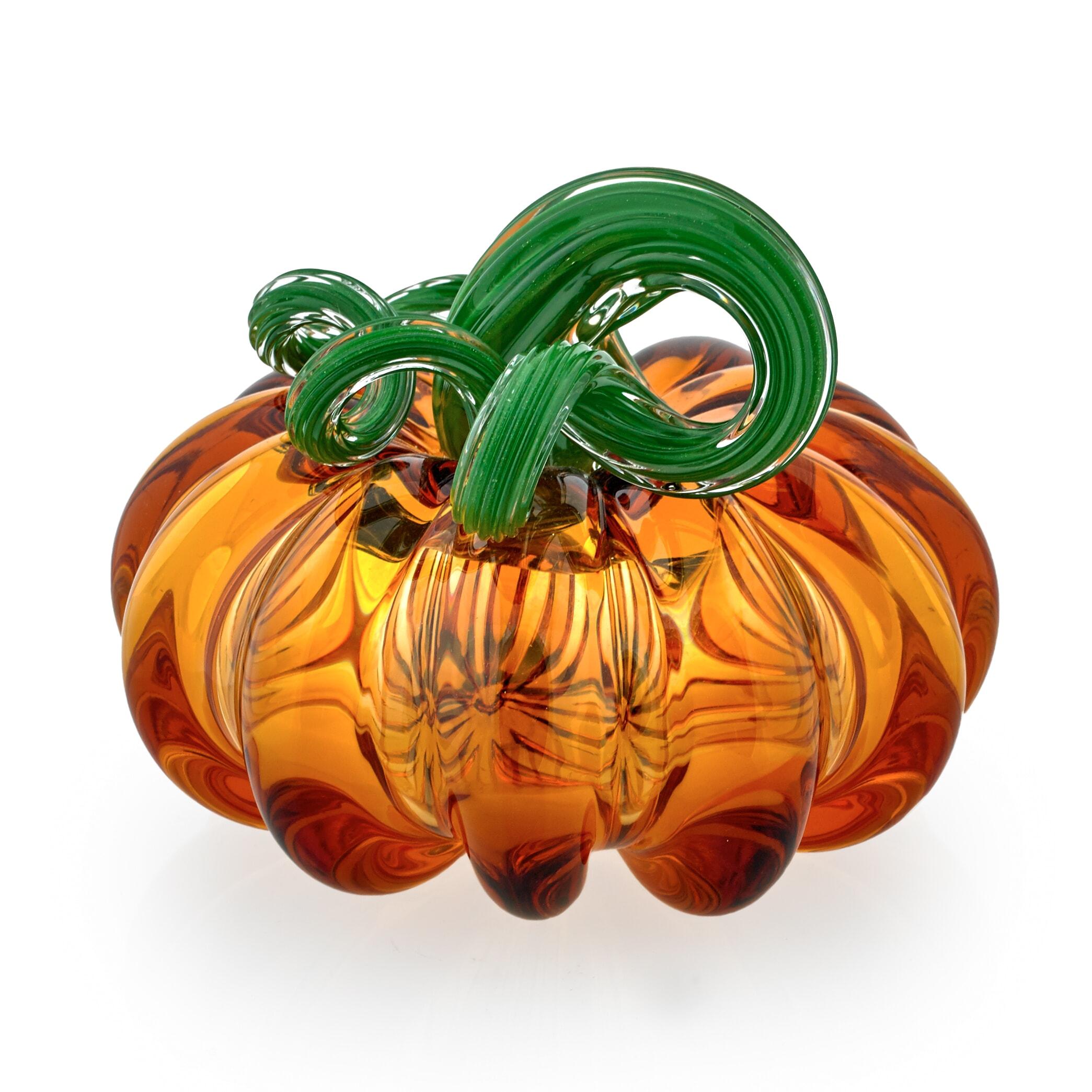 ★SCULPTOR★ Pumkin Shrring Top Pale Gray SC23S285GY Crystal Pumpkin Sculptures, Amber & Green